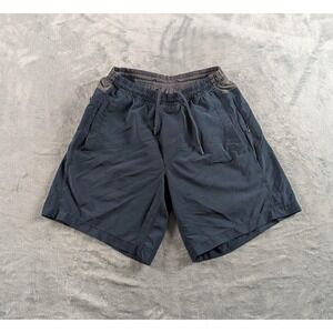 Birddogs Shorts Men Medium Blue Lined Athletic 6.5" Inseam Drawstring Zip Pocket